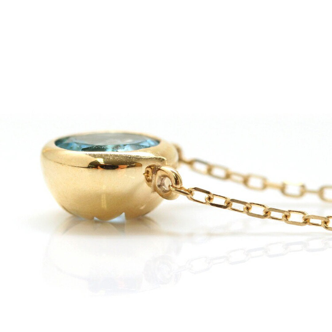 星型ゴールドメッキネックレス 青色ストーン BLUE LILAC BLOOM NECKLACE(2JN1099)K10 ネックレス｜スター