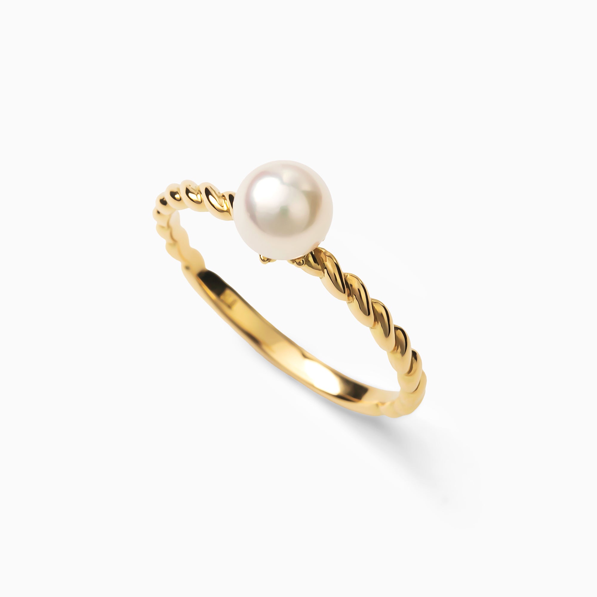 パール K18リング(アコヤ真珠/5mm/6月誕生石)〈M0110001〉