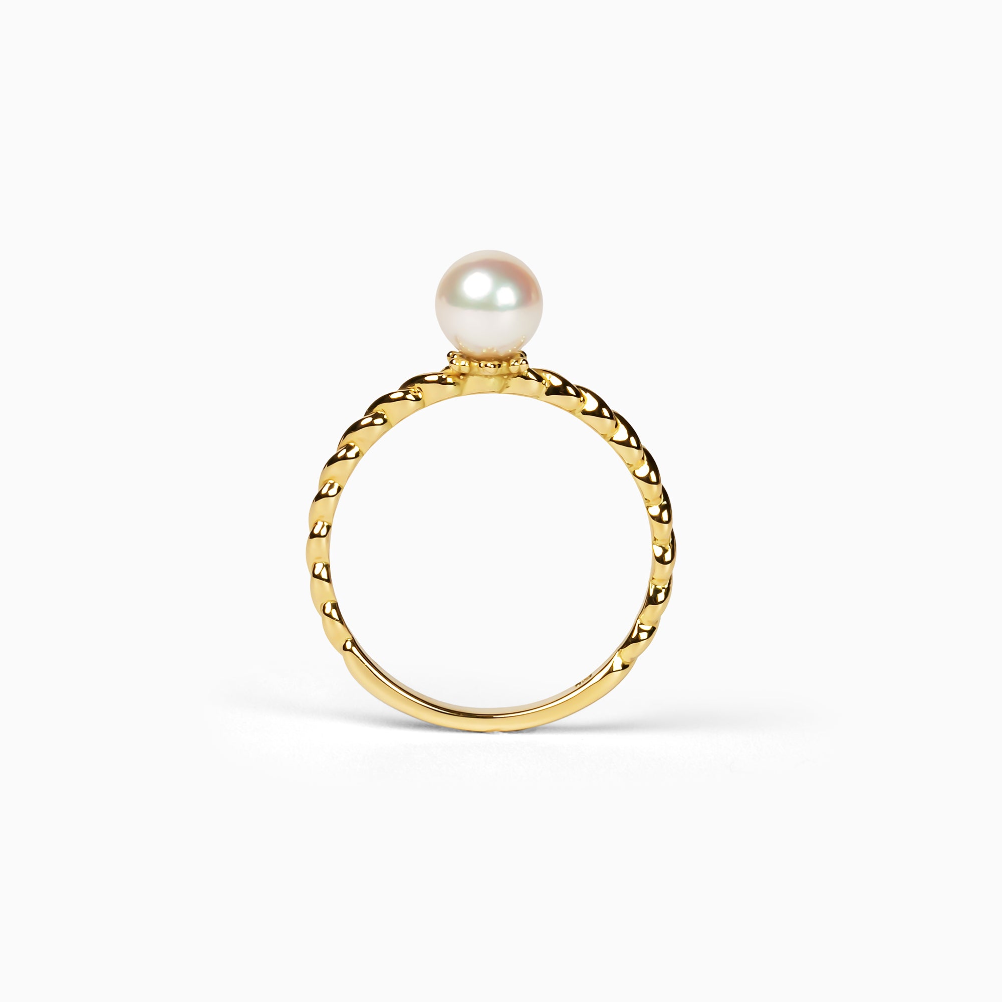 パール K18リング(アコヤ真珠/5mm/6月誕生石)〈M0110001〉