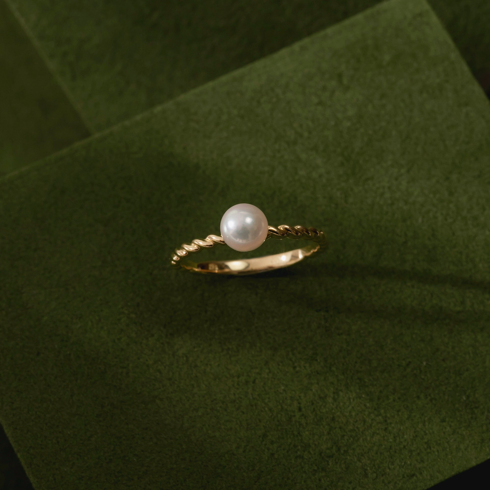 パール K18リング(アコヤ真珠/5mm/6月誕生石)〈M0110001〉