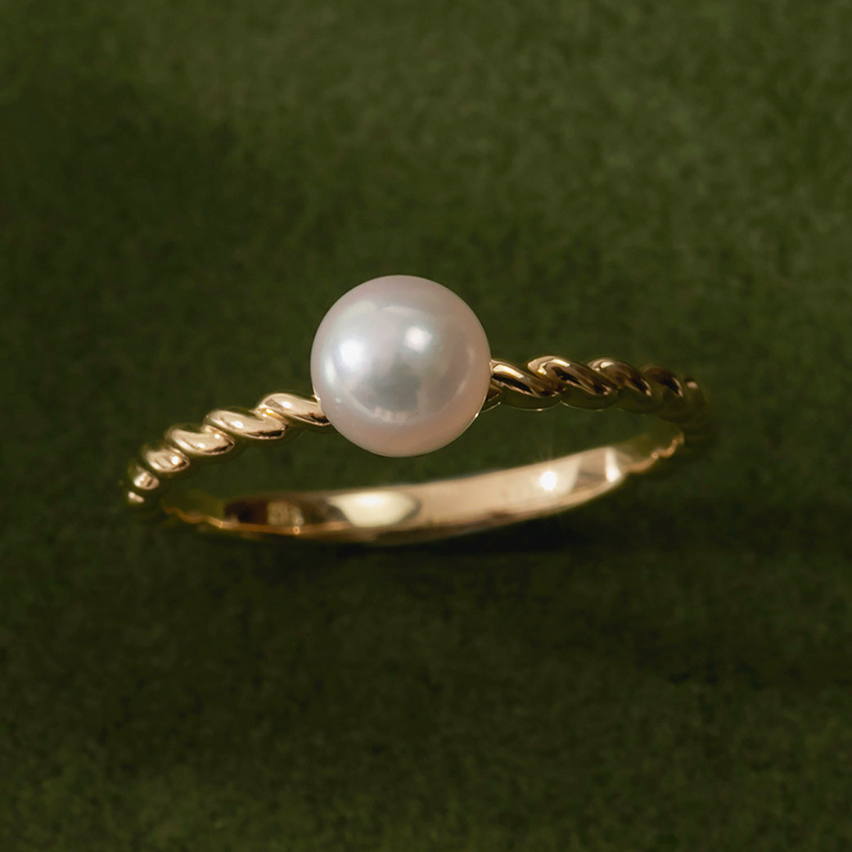 パール K18リング(アコヤ真珠/5mm/6月誕生石)〈M0110001〉