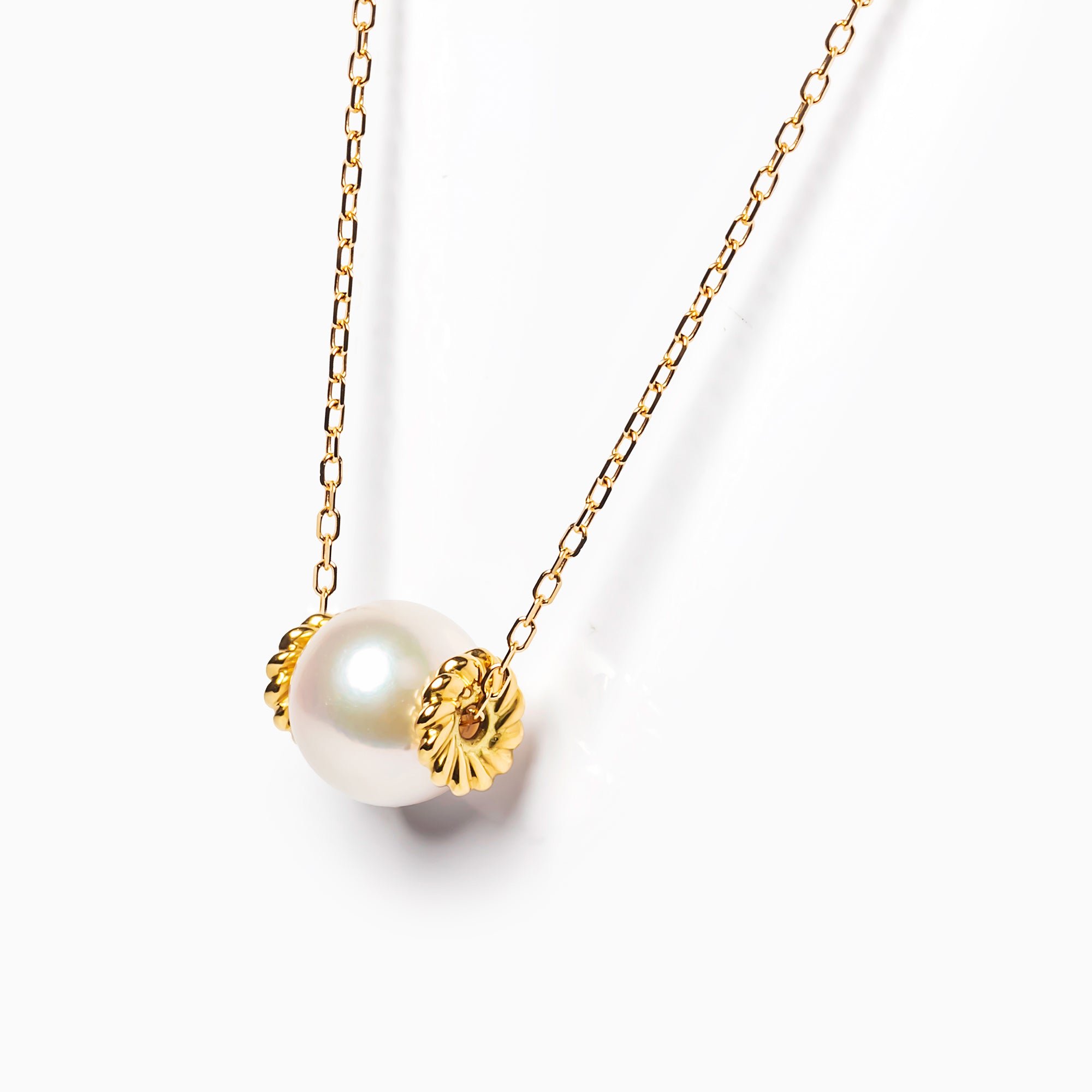 パール K18ネックレス(アコヤ真珠/8mm/6月誕生石)〈M0110002〉