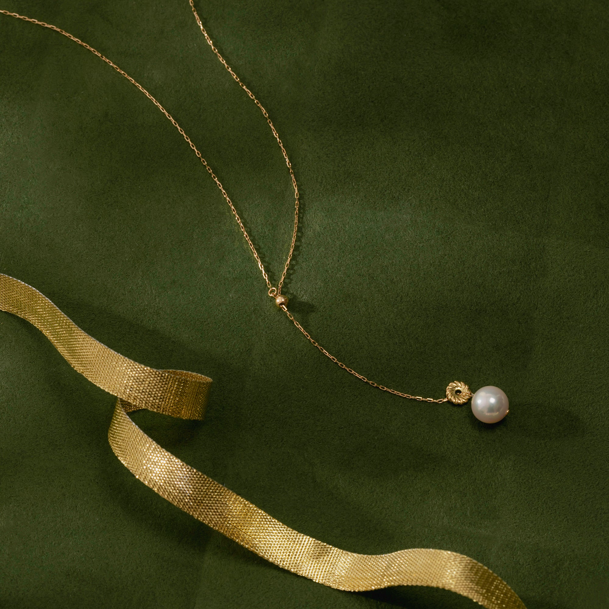 パール K18ネックレス(アコヤ真珠/7.5mm/6月誕生石)〈M0110004〉