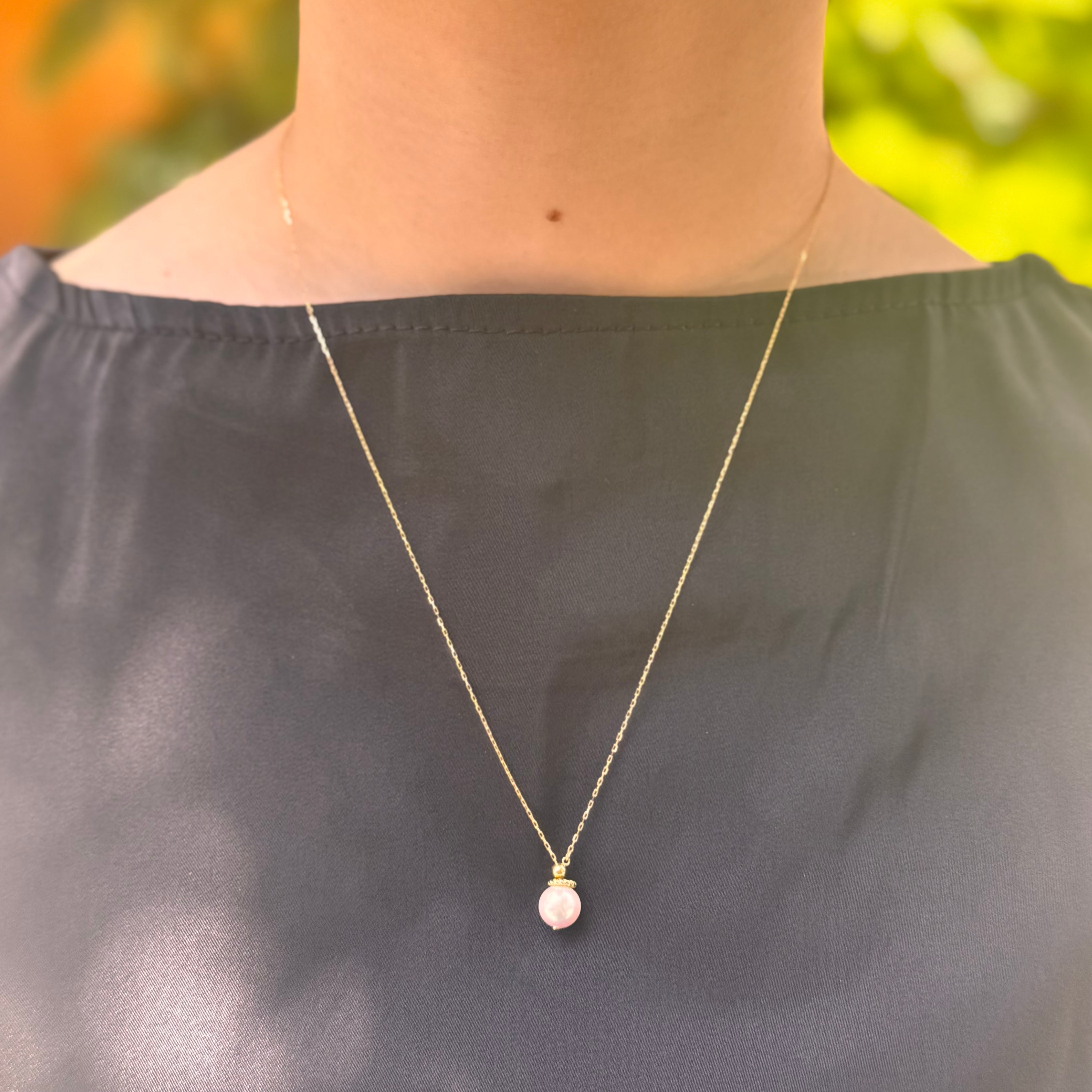 パール K18ネックレス(アコヤ真珠/7.5mm/6月誕生石)〈M0110004〉