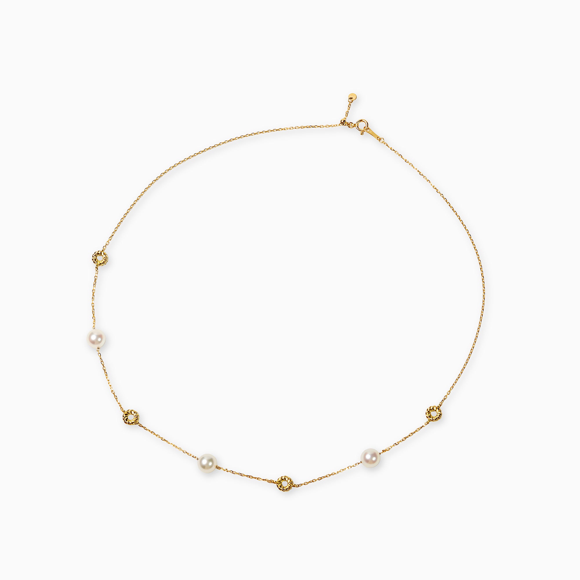 パール K18ネックレス(アコヤ真珠/6.5mm/6月誕生石)〈M0110008〉