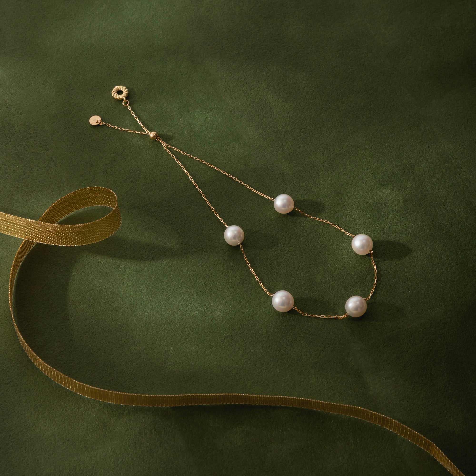 パール K18ブレスレット(アコヤ真珠/6.5mm/6月誕生石)〈M0110009〉