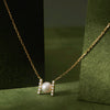 パール/ダイヤモンド K18ネックレス(アコヤ真珠/4.5mm)《M0110011》