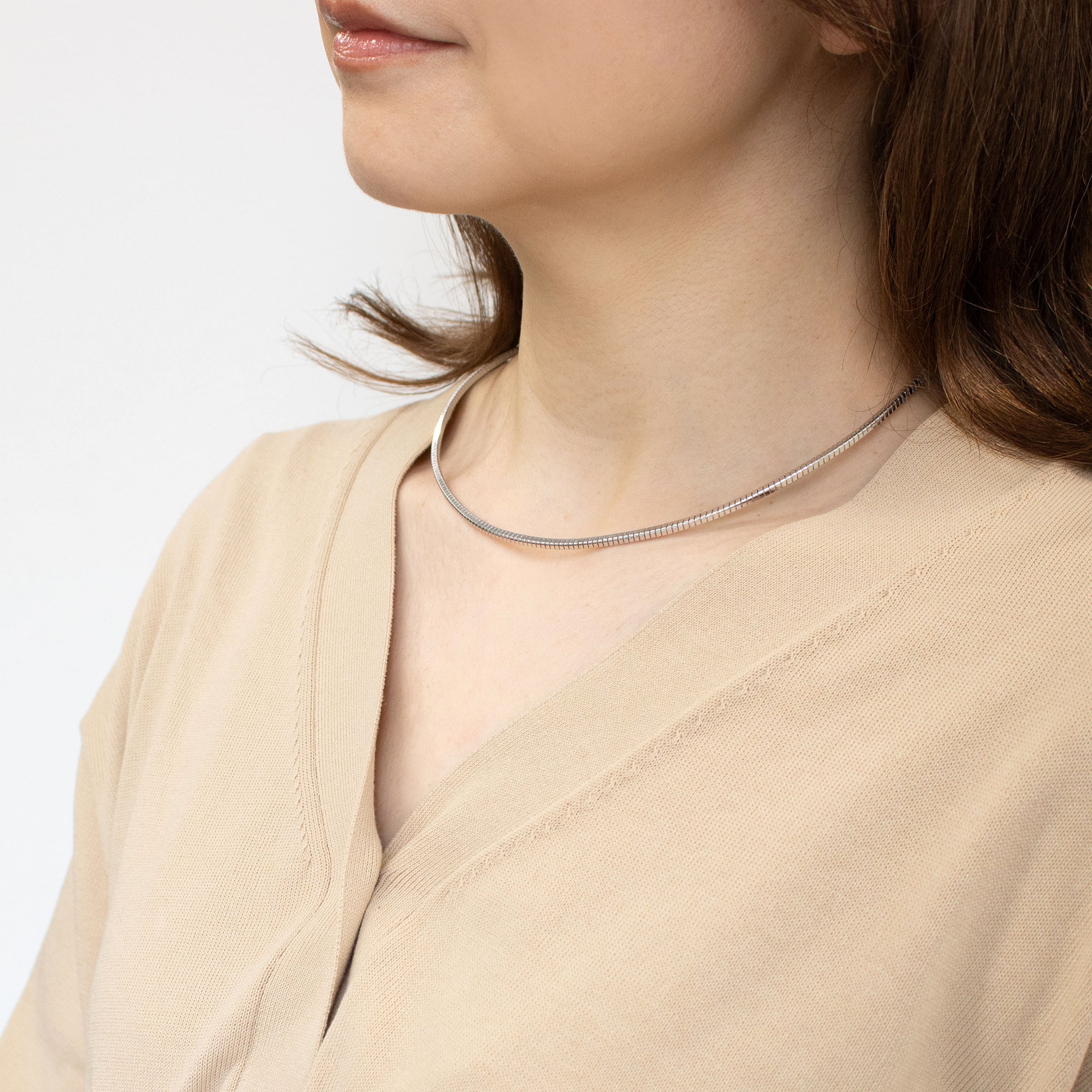 シルバーネックレス《M0120009》