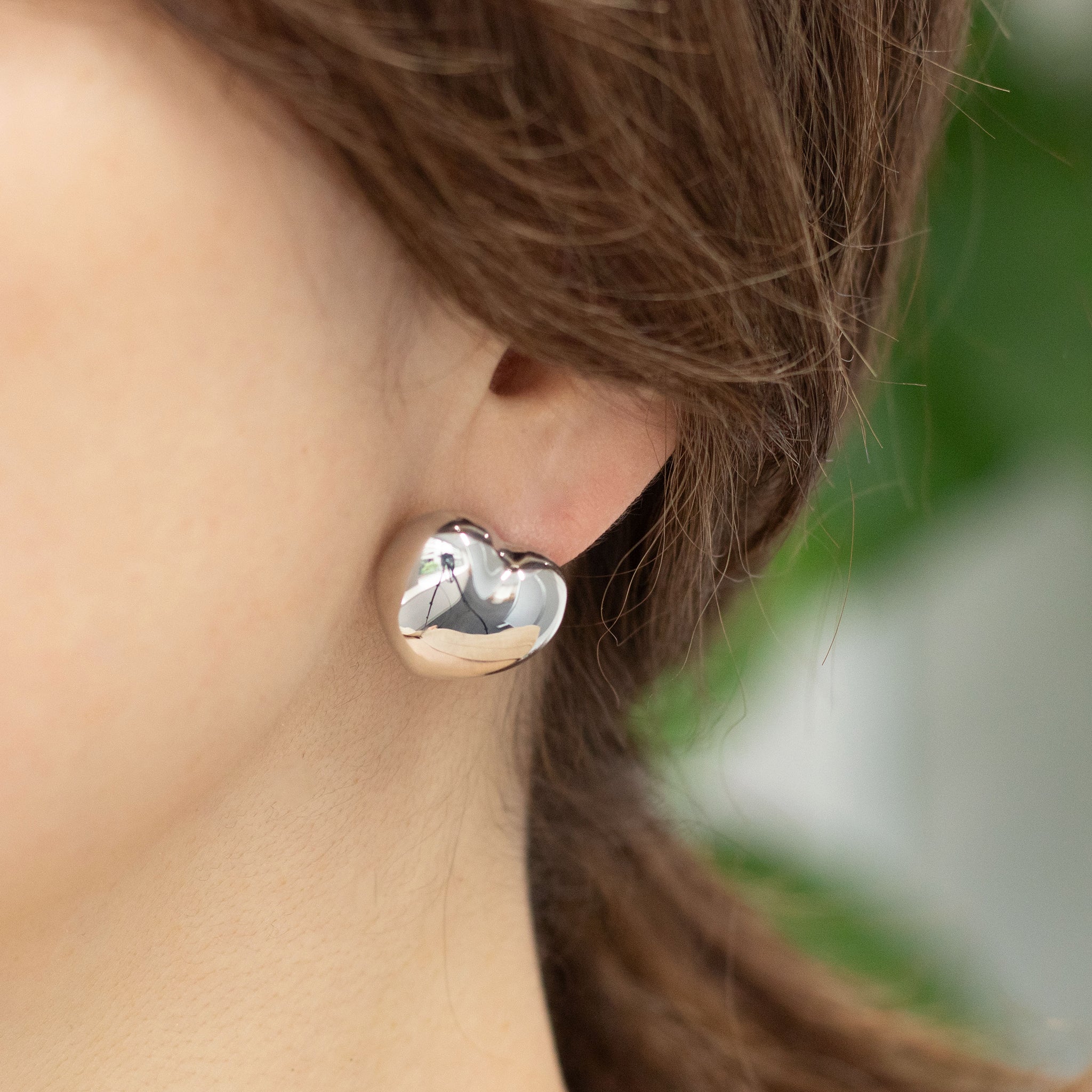 シルバーピアス(ハートモチーフ)《M0120014》