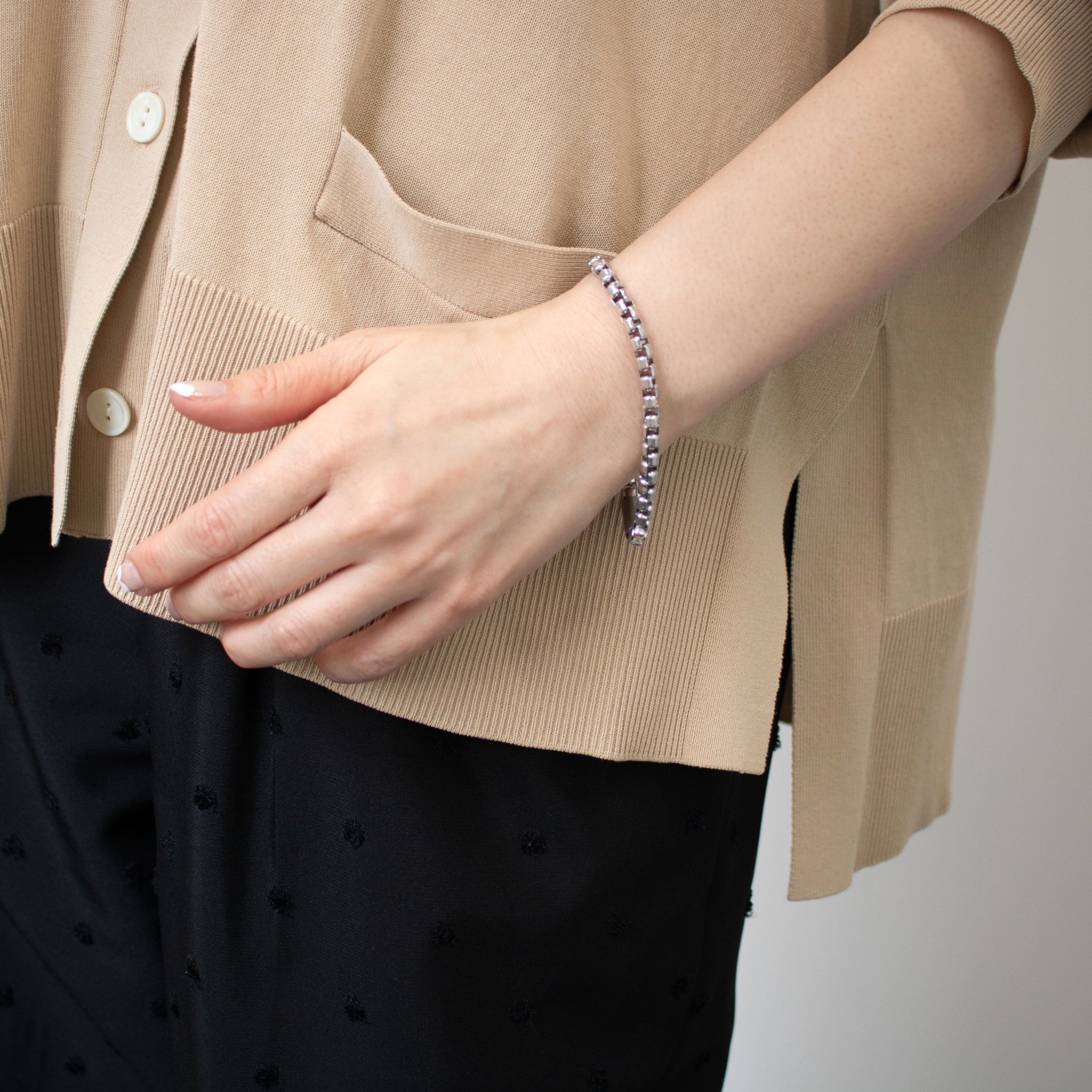 シルバーブレスレット(イタリア製)《M0120020》