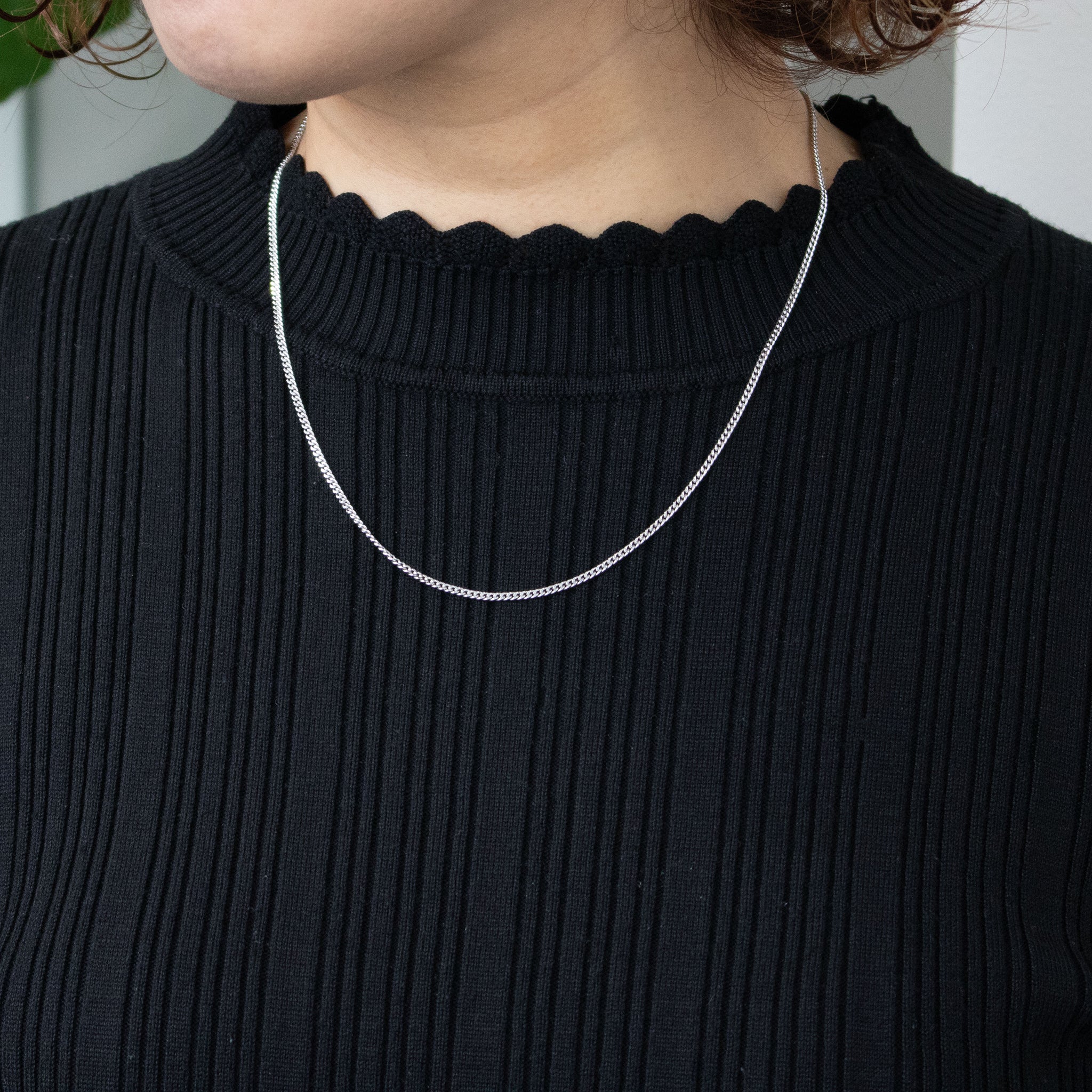 シルバーネックレス(イタリア製)《M0120021》