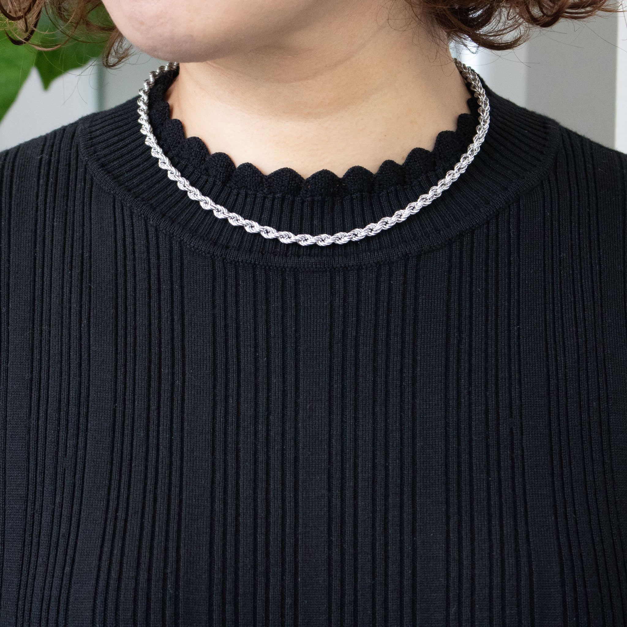 シルバーネックレス(イタリア製)《M0120023》