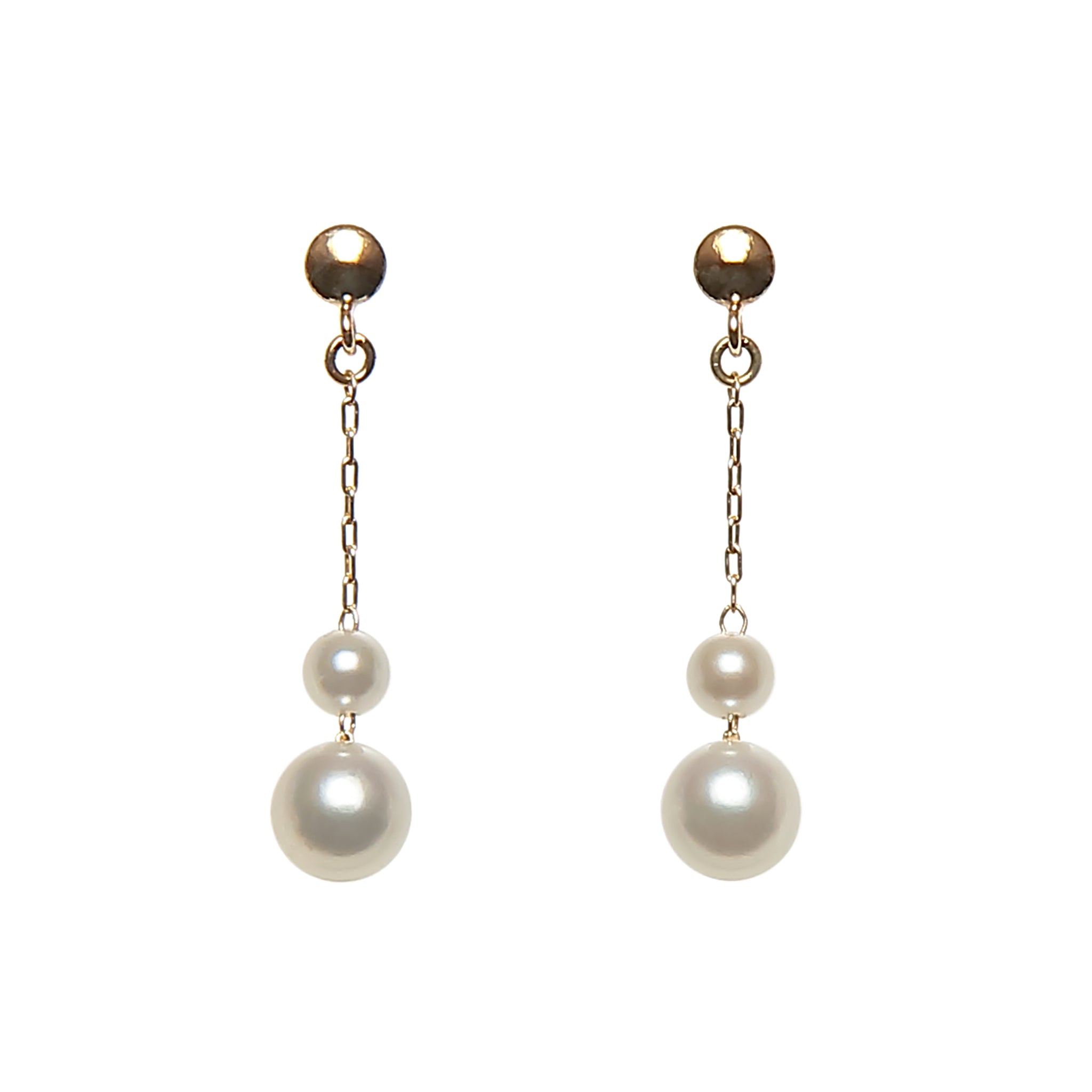 パール K14ピアス(アコヤ真珠/6月誕生石)《M0130001》