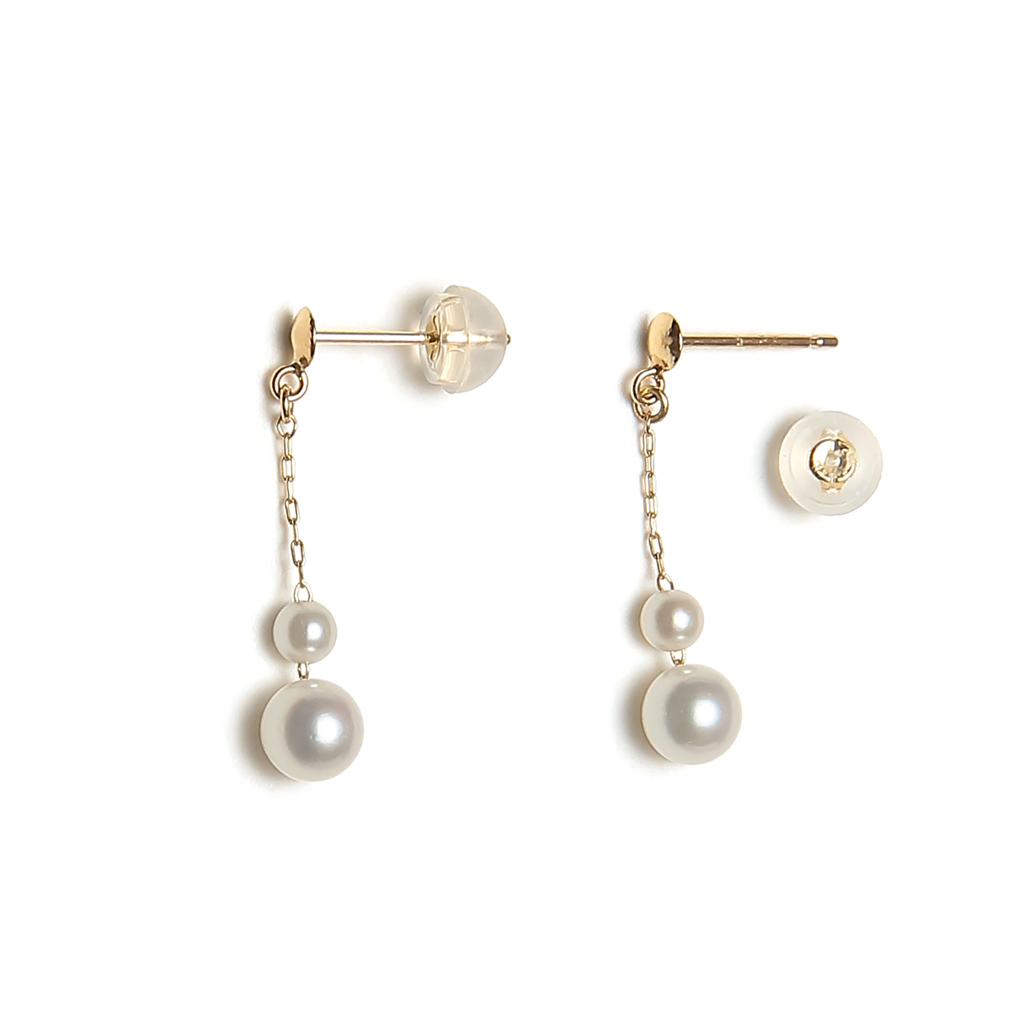 パール K14ピアス(アコヤ真珠/6月誕生石)《M0130001》