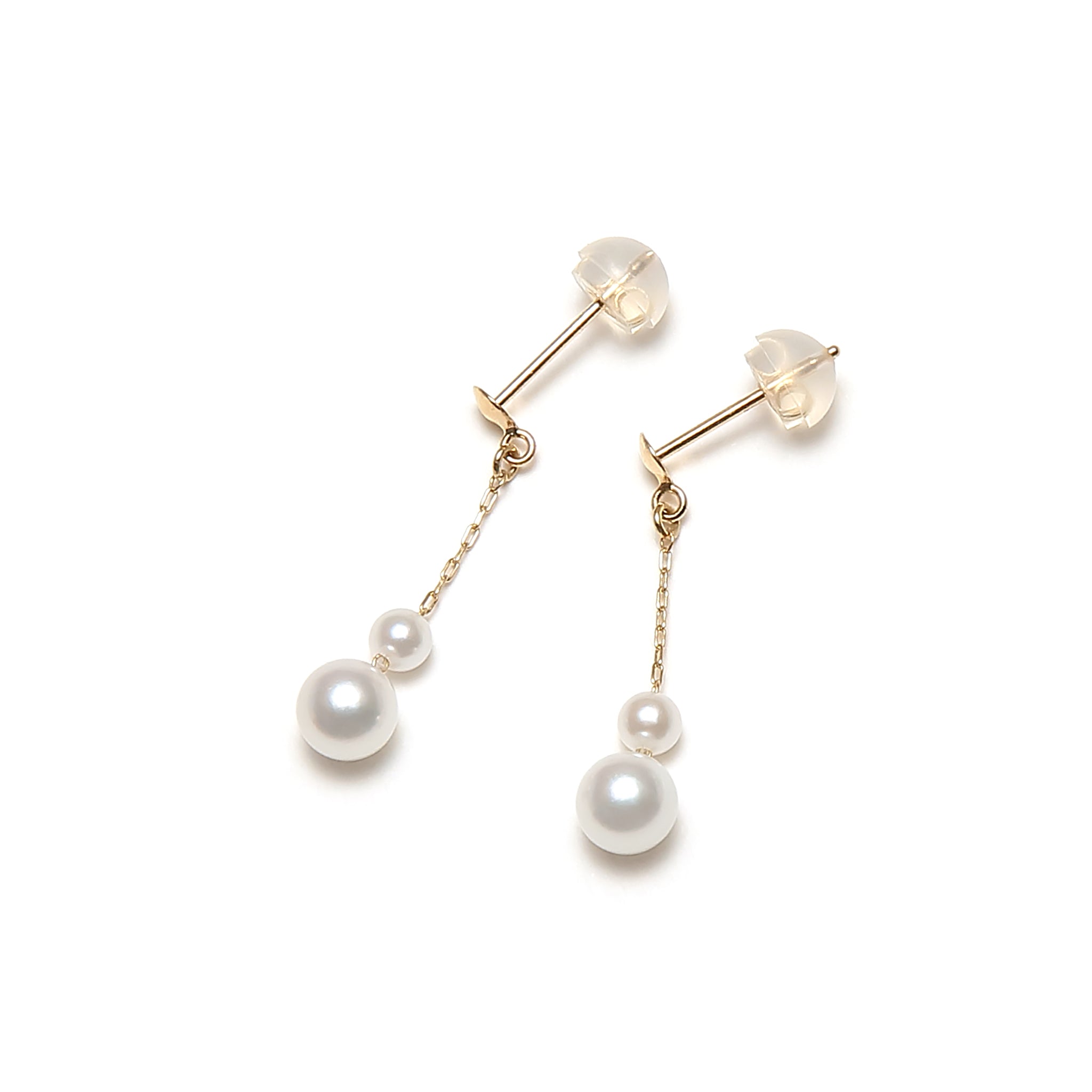 パール K14ピアス(アコヤ真珠/6月誕生石)《M0130001》