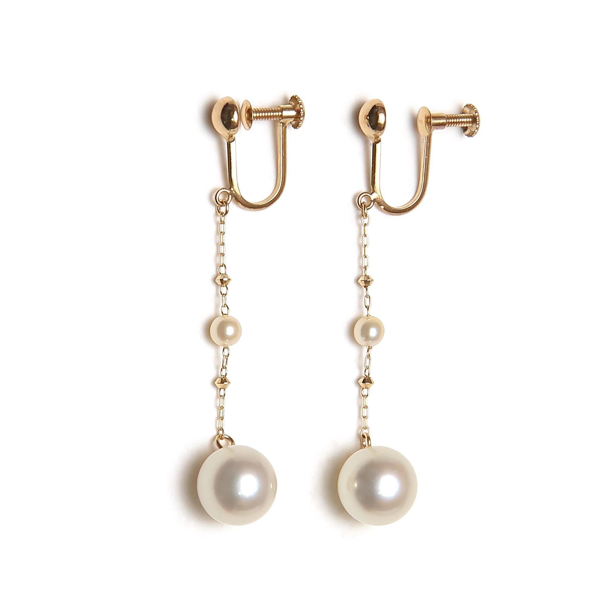 パール K14イヤリング(アコヤ真珠/6月誕生石)《M0130005》