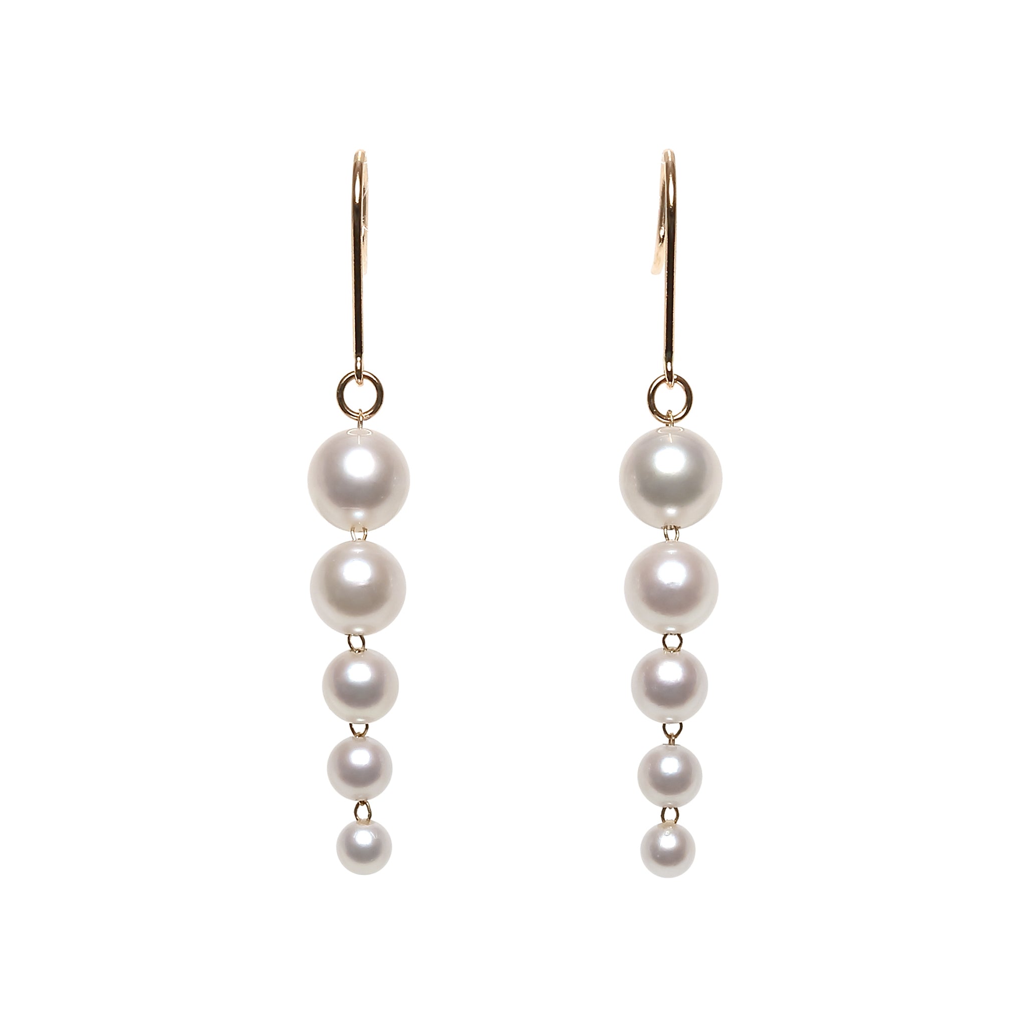 パール K14ピアス(アコヤ真珠/6月誕生石)《M0130007》