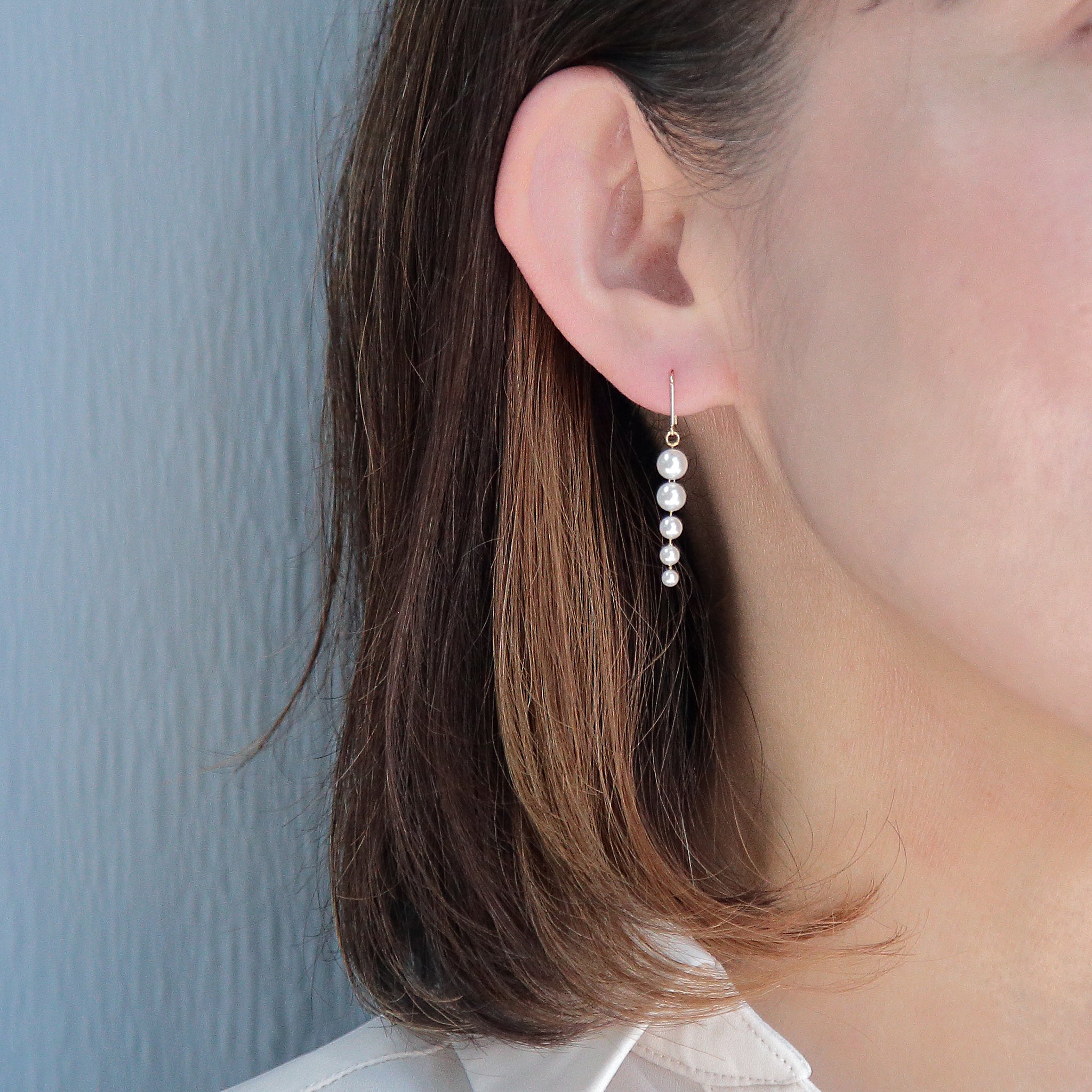 パール K14ピアス(アコヤ真珠/6月誕生石)《M0130007》