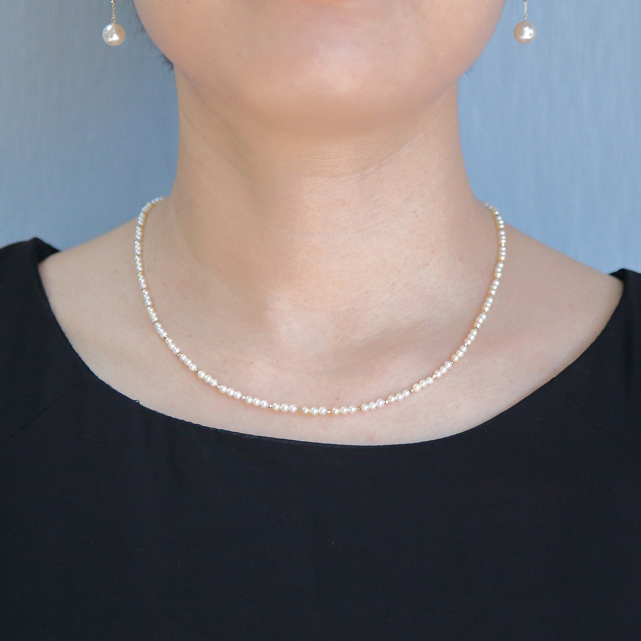 【限定5点】パール K18ネックレス(アコヤ真珠/6月誕生石)《M0130011》