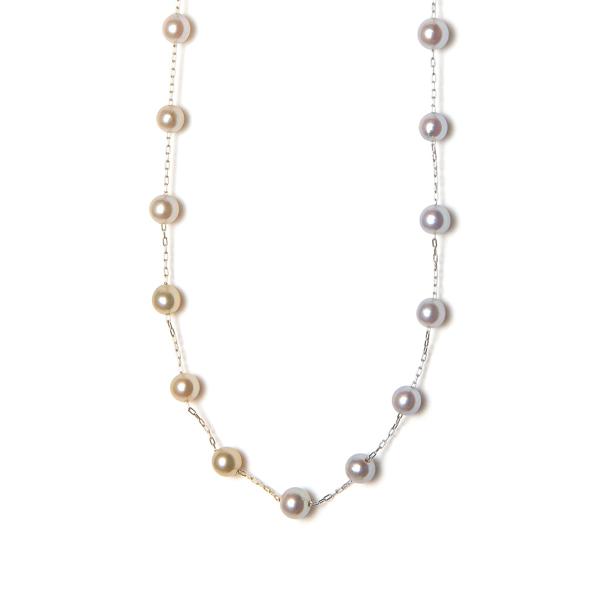 パール K14ネックレス(アコヤ真珠/6月誕生石)《M0130013》