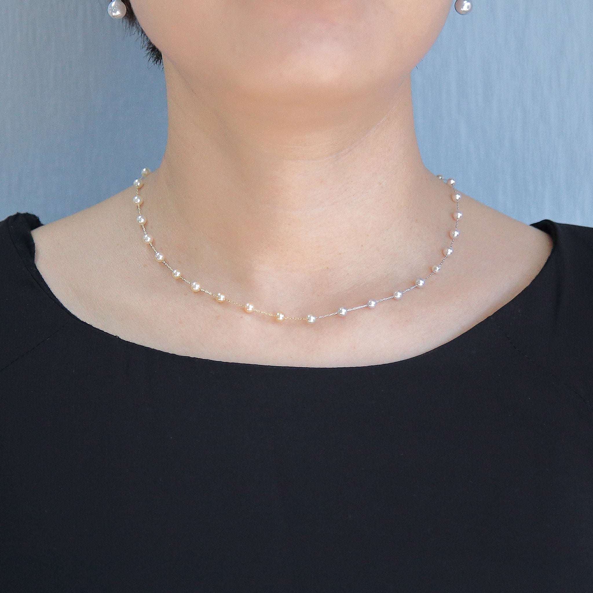 パール K14ネックレス(アコヤ真珠/6月誕生石)《M0130013》