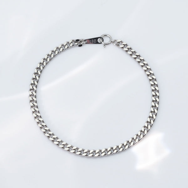 5点限定】プラチナブレスレット(喜平/2面シングルカット/10g/18cm