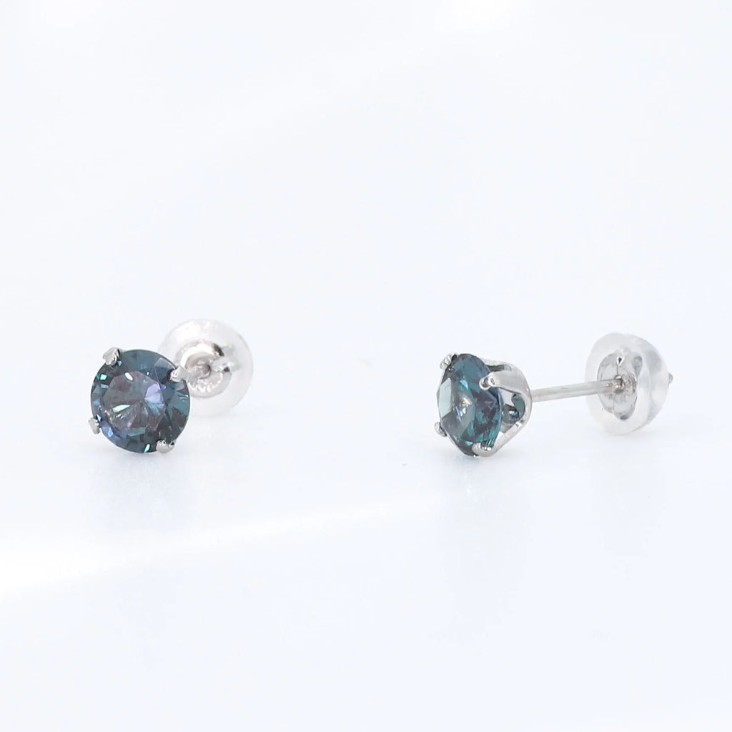 【新品未使用オンライン完売品】Shericheピアス （トレフルプラスワン） アレキサンドライト プラチナピアス(クレサンベール/ラウンド