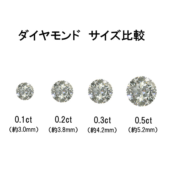 ダイヤモンド プラチナセラミックピアス(計0.6カラット/スタッド/4月誕生石)《WEPD1113》