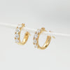 ダイヤモンド シルバーピアス（ラボグロウン/ミニフープ/0.4ct/4月誕生石）《WEPG0076》