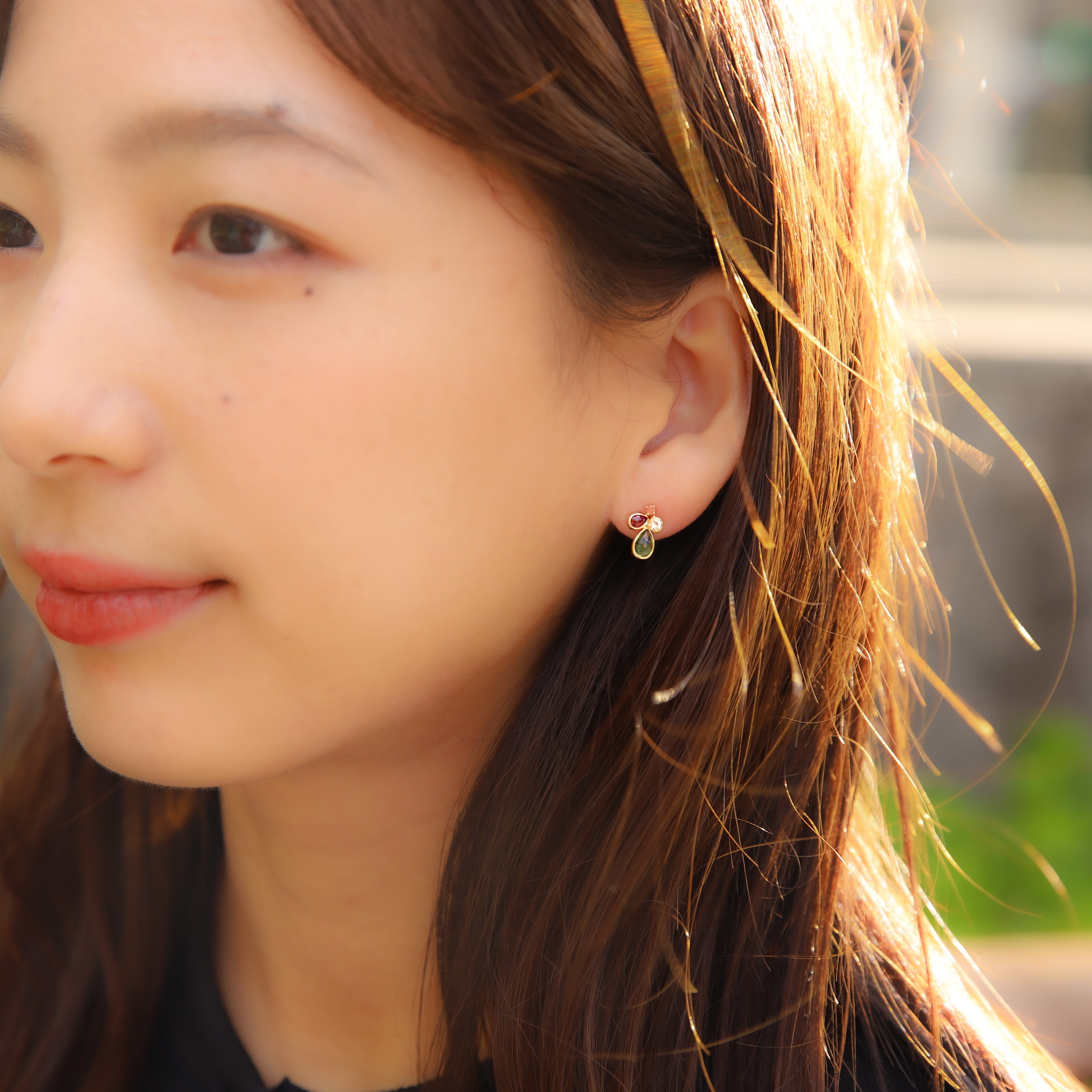 MONAKA jewellery ペリドット ピアス 抜け出