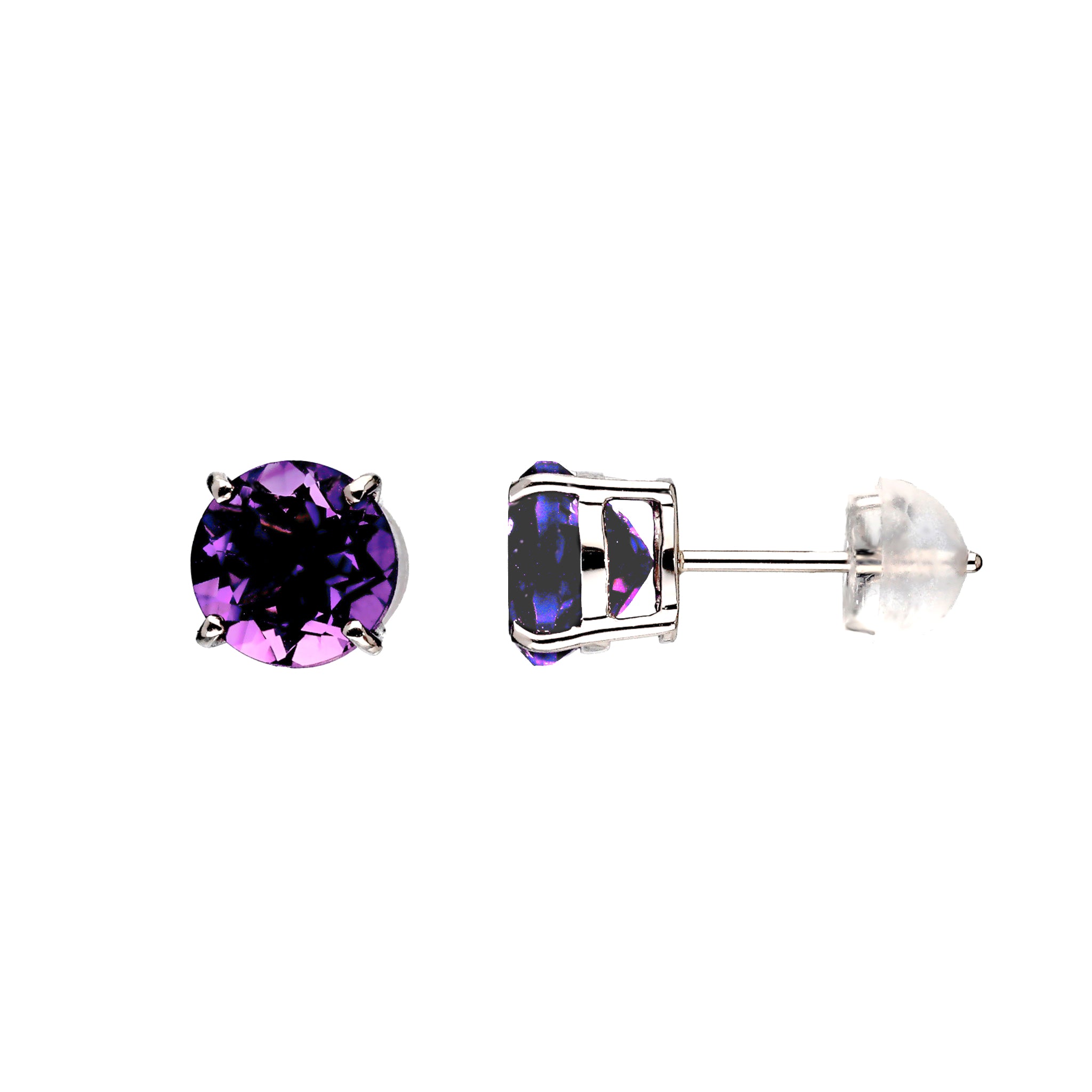 PT アメシストピアス(スタッド/計2.0ct/2月誕生石)《WEPN4220》