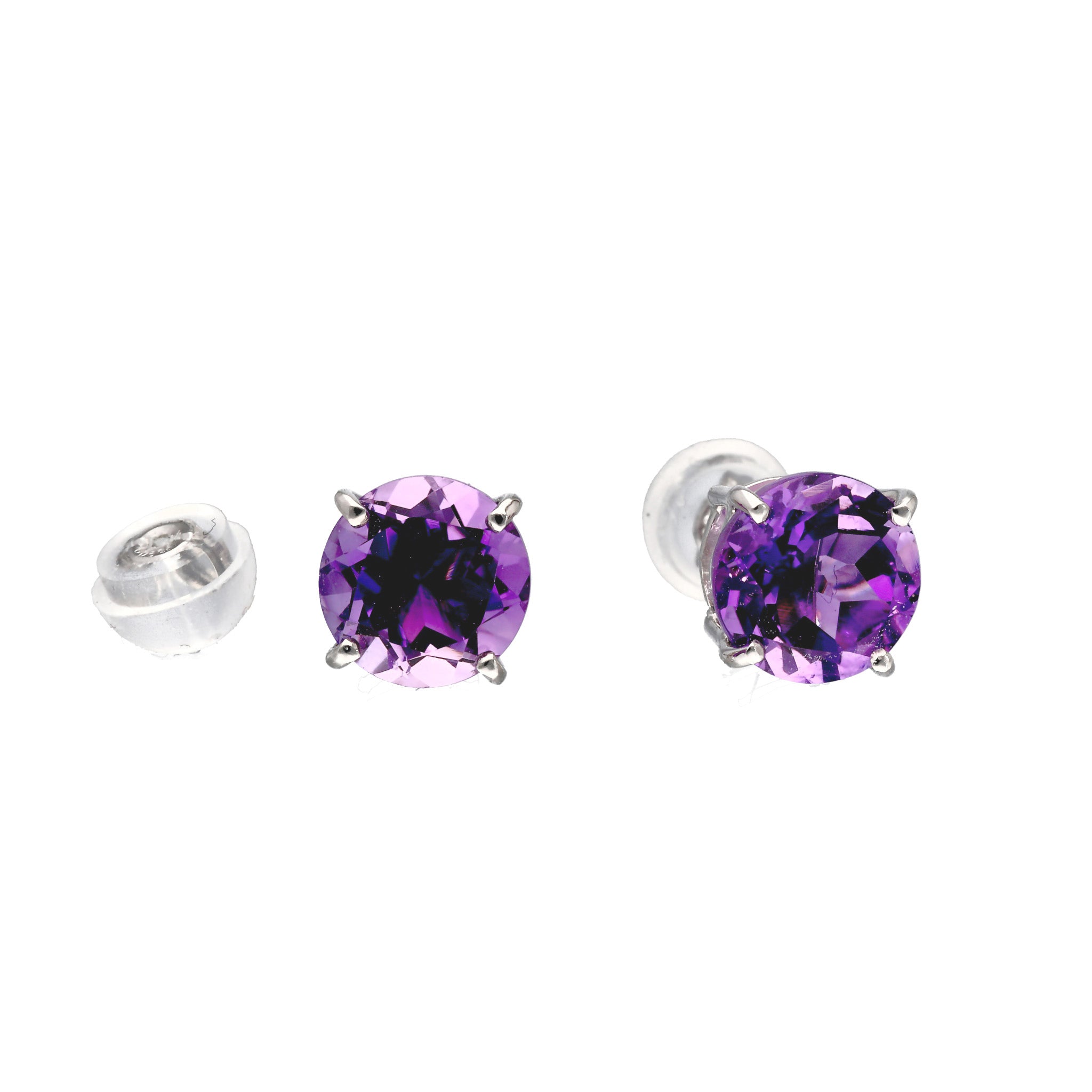 PT アメシストピアス(スタッド/計2.0ct/2月誕生石)《WEPN4220》