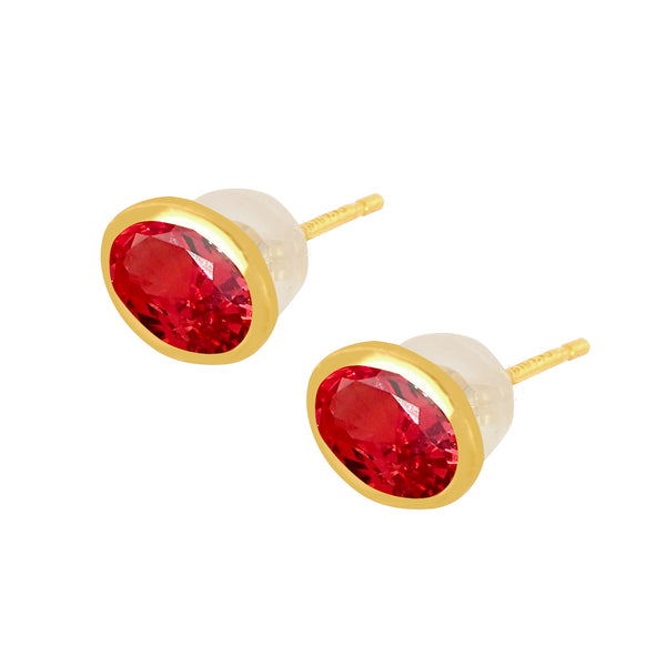 パパラチアサファイア K18ピアス(クレサンベール/1カラットUP/オーバル