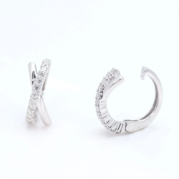 ダイヤモンド K18イヤリング(計0.3カラット/ピアリング/4月誕生石