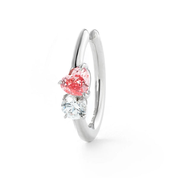 専用JF206★高級 ダイヤモンド0.5ct プラチナ ピアス兼イヤーカフ ダイヤモンド プラチナイヤーカフ(片側/4月誕生石/鑑別書付