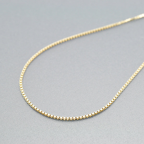 K18チェーン(イエローゴールド/ベネチアン/幅0.8mm/45cm/フリーアジャスター)《WNKY3638》