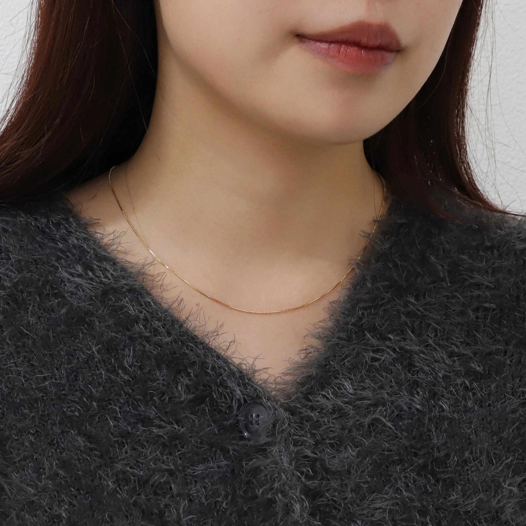 K18チェーン(イエローゴールド/ベネチアン/幅0.8mm/45cm/フリーアジャスター)《WNKY3638》