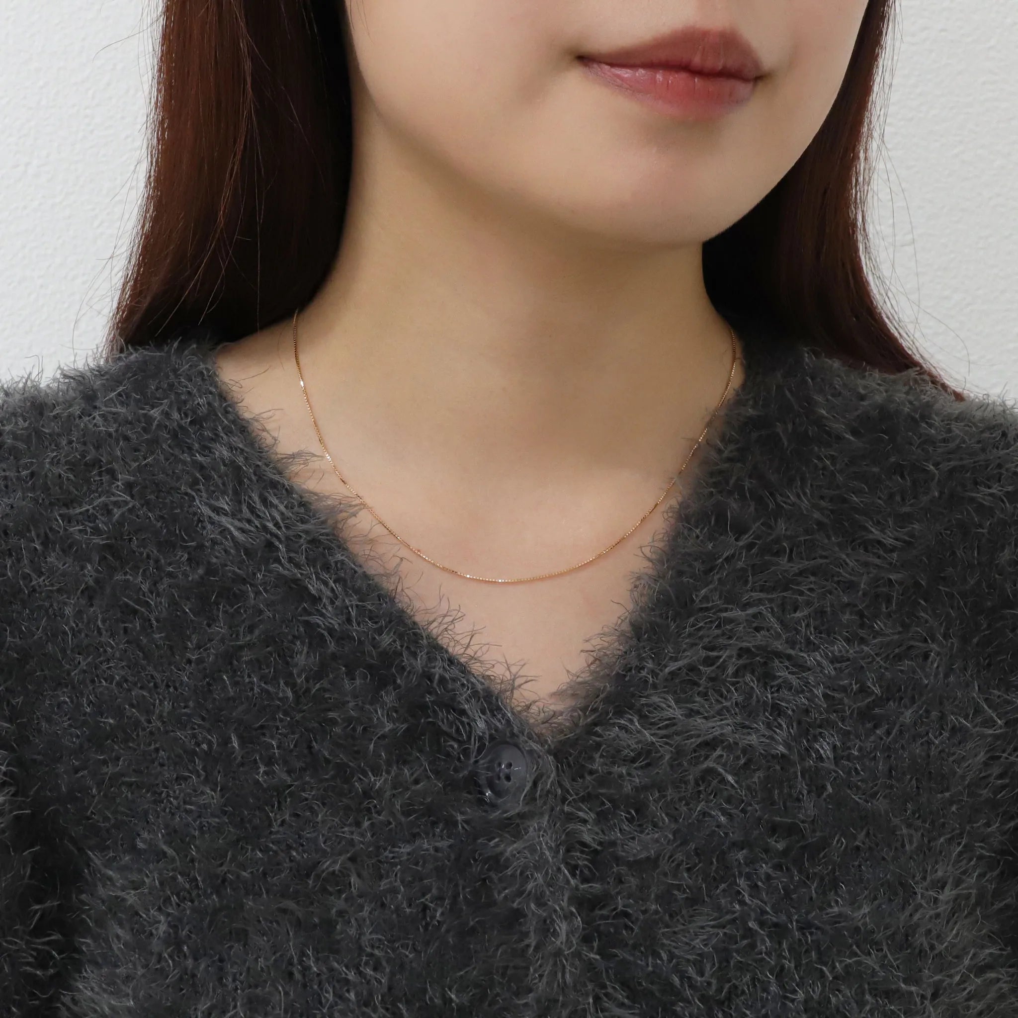 K18チェーン(ピンクゴールド/ベネチアン/幅0.8mm/45cm/フリーアジャスター)《WNKY3639》