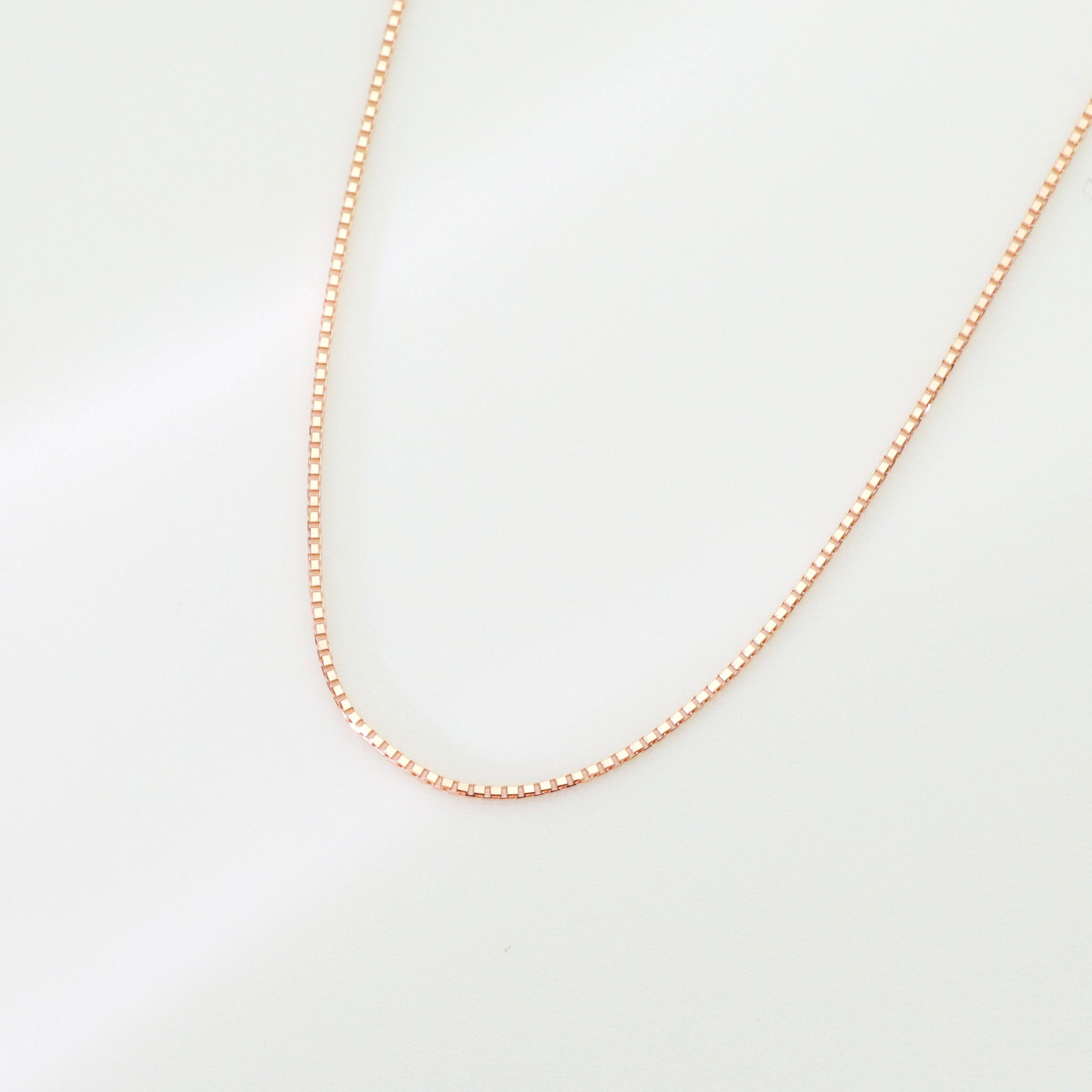 K18チェーン(ピンクゴールド/ベネチアン/幅0.8mm/45cm/フリーアジャスター)《WNKY3639》