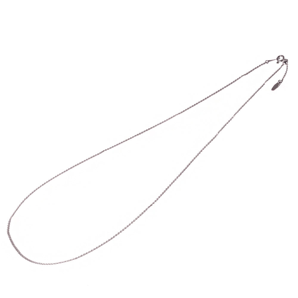 k18 ホワイトゴールド　ネックレスチェーン　45cm 調整アジャスター K18チェーン(ホワイトゴールド/アズキ/幅0.9mm/45cm/フリー