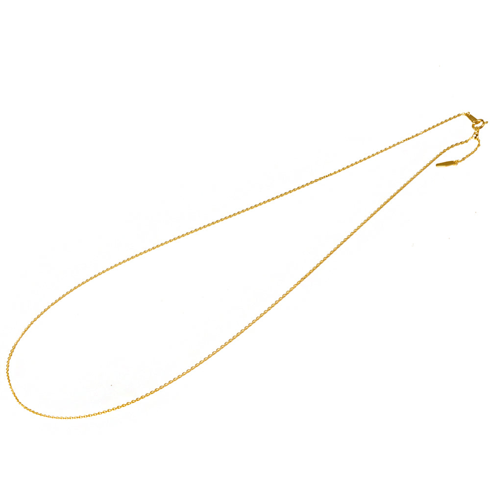 K18チェーン(イエローゴールド/アズキ/幅1.0mm/45cm/フリーアジャスター)《WNKY3650》