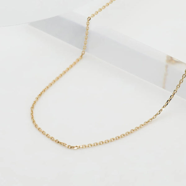 K18チェーン(イエローゴールド/アズキ/幅1.1mm/45cm/フリー