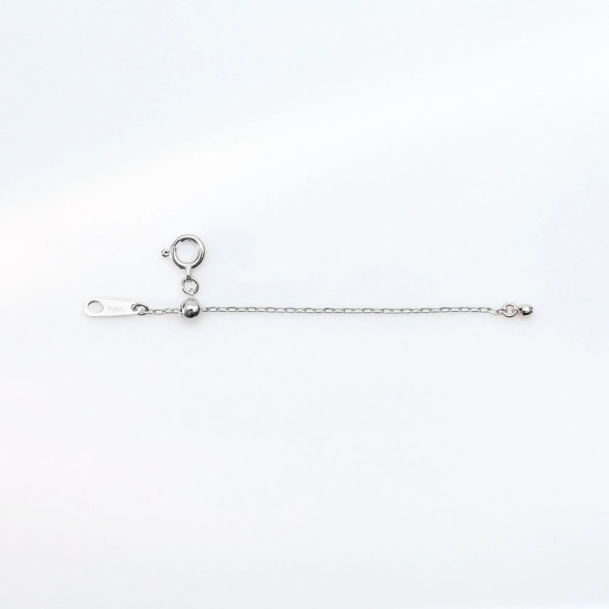 プラチナアジャスターチェーン(アズキ/5cm)《WNKY3847》