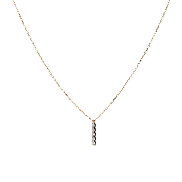 ダイヤ　ネックレスペンダントトップK18 ダイヤ付　極美品 ダイヤモンド K18ネックレス(エアロセッティング/ストレート