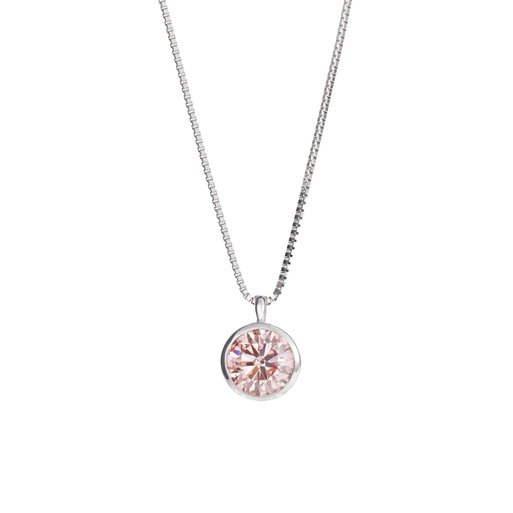 ピンクダイヤモンド プラチナネックレス(ラボグロウン/フクリン/1.00ct/鑑別書付)《WPDG0022》