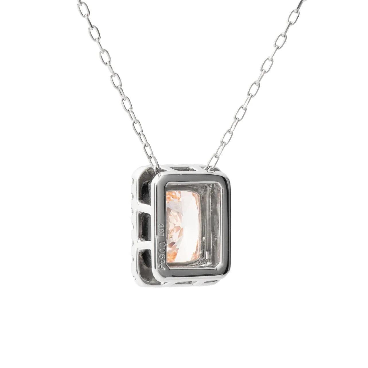 ピンクダイヤモンド プラチナネックレス(ラボグロウン/ヘイロー/2.00ct/鑑別書付)《WPDG0025》