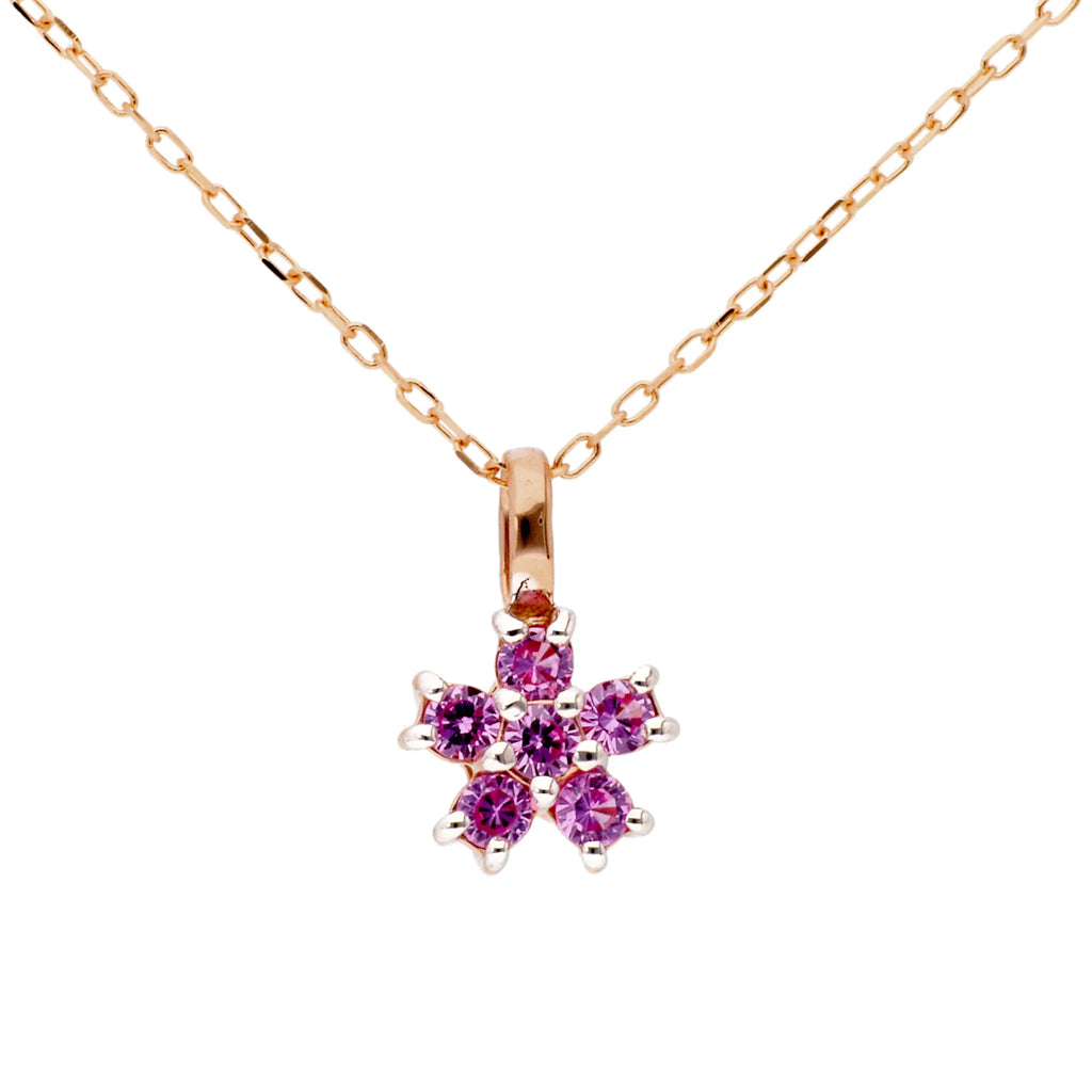 ピンクサファイア K18ネックレス(クレサンベール/サクラ/K18ピンク ピンクサファイア K18ネックレス(クレサンベール/サクラ/K18ピンク