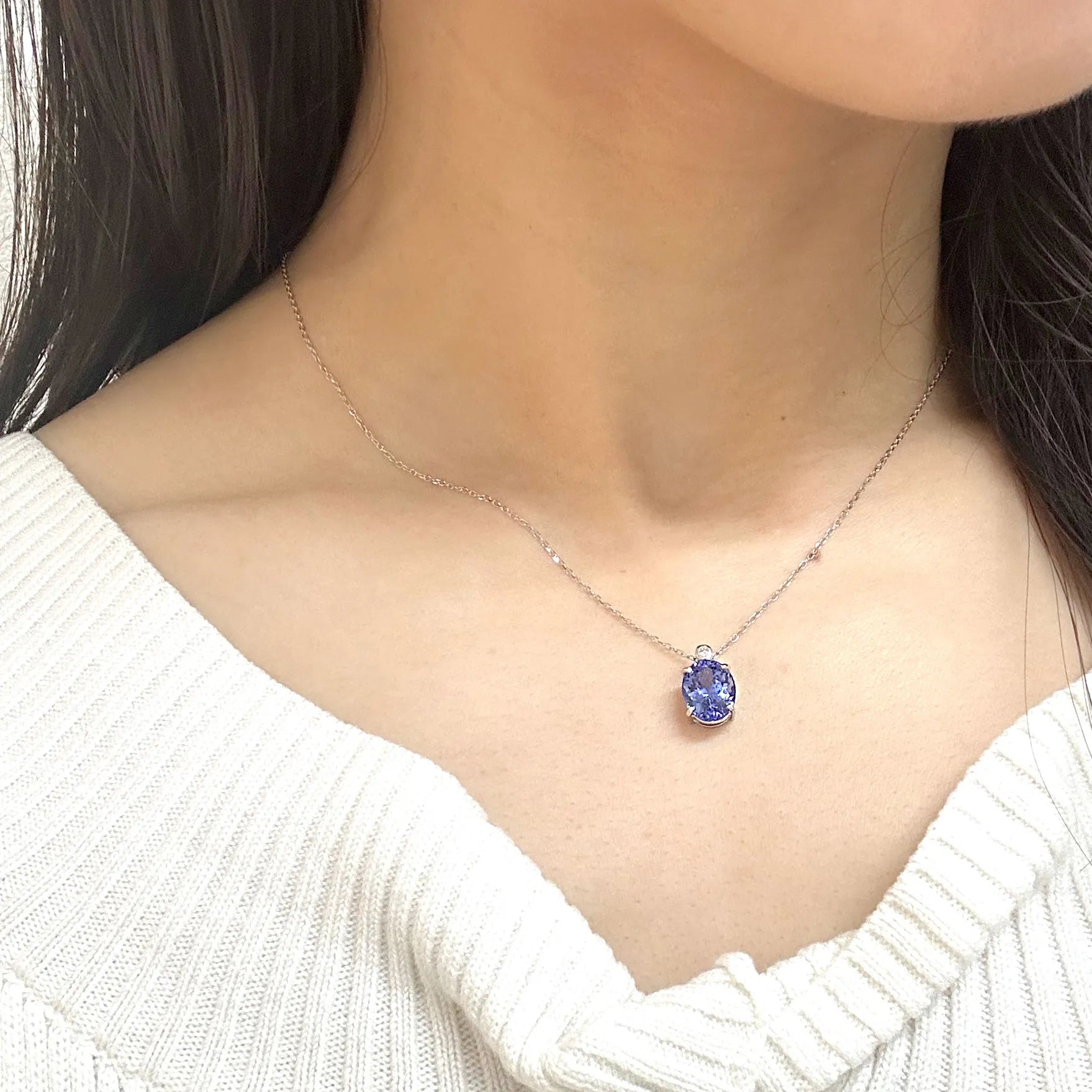 ☆ジュエリークラスタンザナイト 12.3ミリ珠 ビーズⅠ(SA+) ☆(あみ