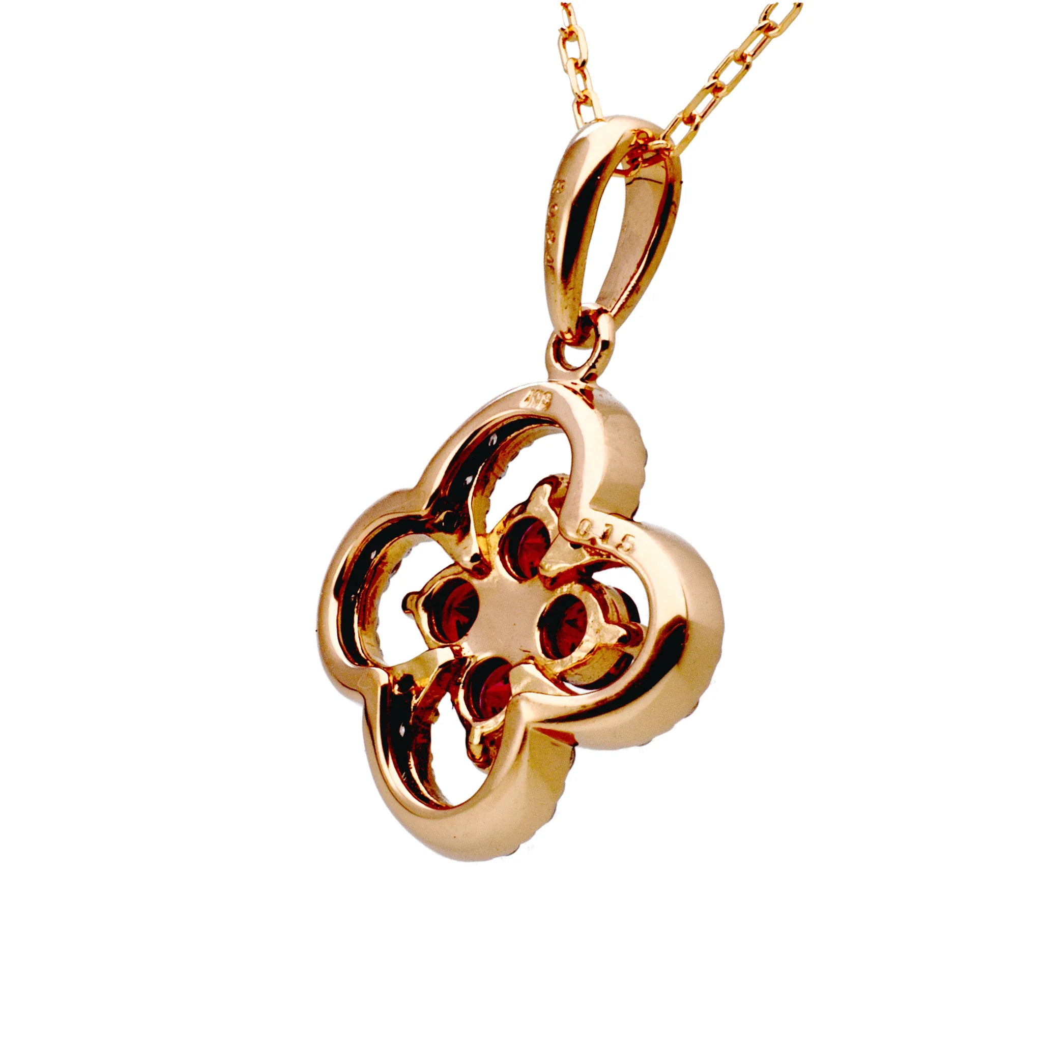 ジュエリー ペンダント 18金ピンクゴールド クロス ヘッド 1粒 石 (黄水晶)シトリン 11月誕生石 レディース ネックレス 18金 クロス ハワイアンジュエリー k18 18k