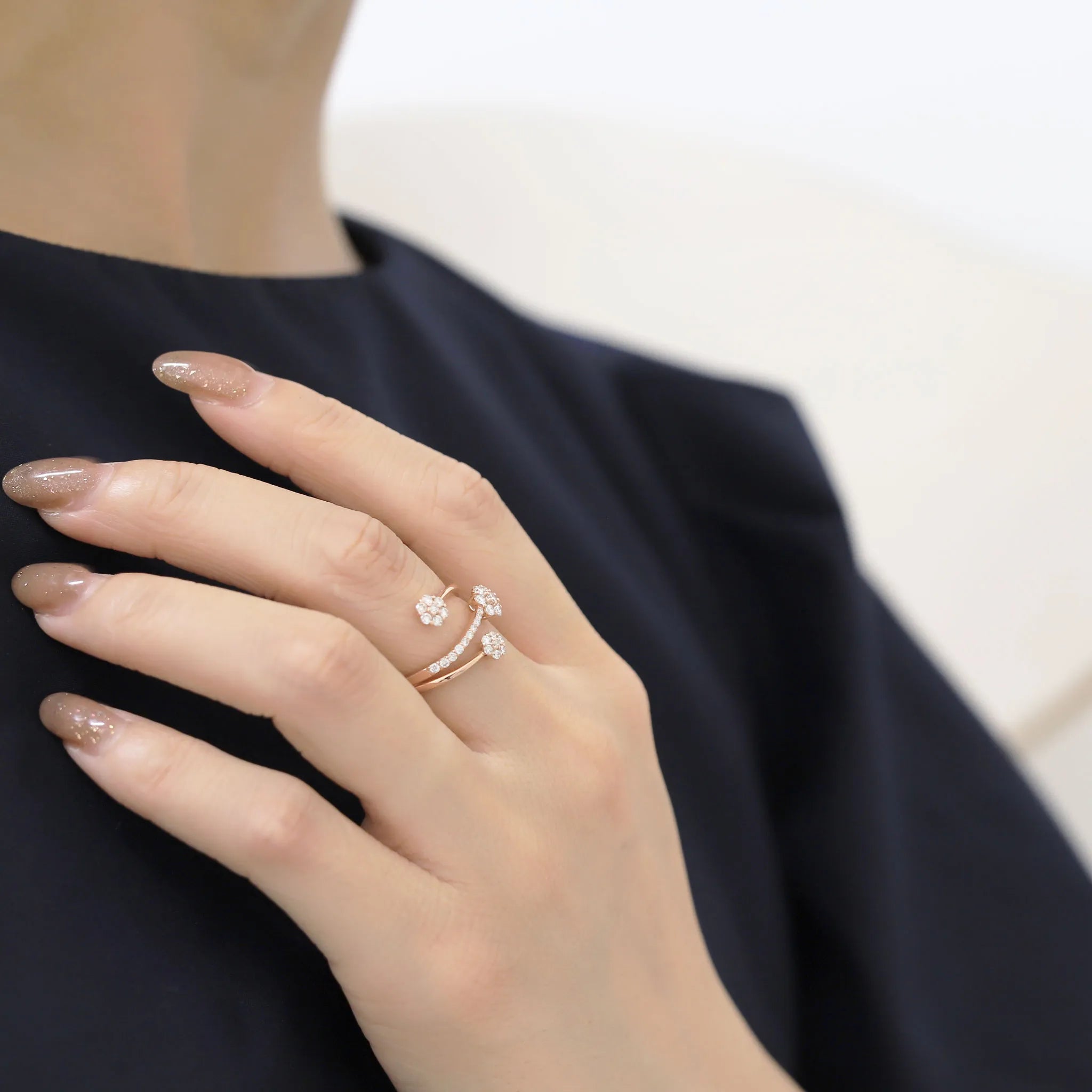 ダイヤモンド ピンクゴールド ホワイトゴールド クロス 結婚指輪 ペアリング マリッジリング ペア 2本セット K18pg K18wg 指輪 ダイヤ 0.01ct K10WG ホワイトゴールド⁄PG ピンクゴールドダイヤモンド クロス